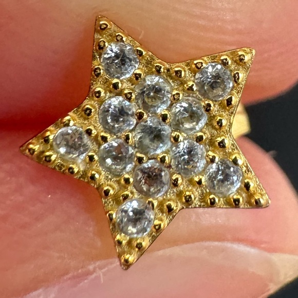 Shashi Gold Star Stud Earrings - Picture 2 of 2